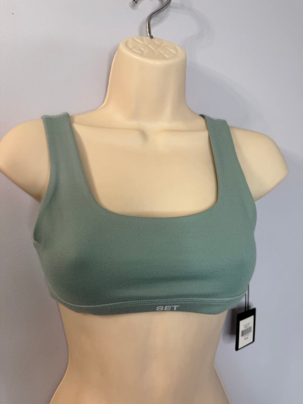 Set Active Sport Bra Light Green Sz S New